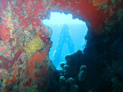 ''Scuba Diving at Navy Barges''